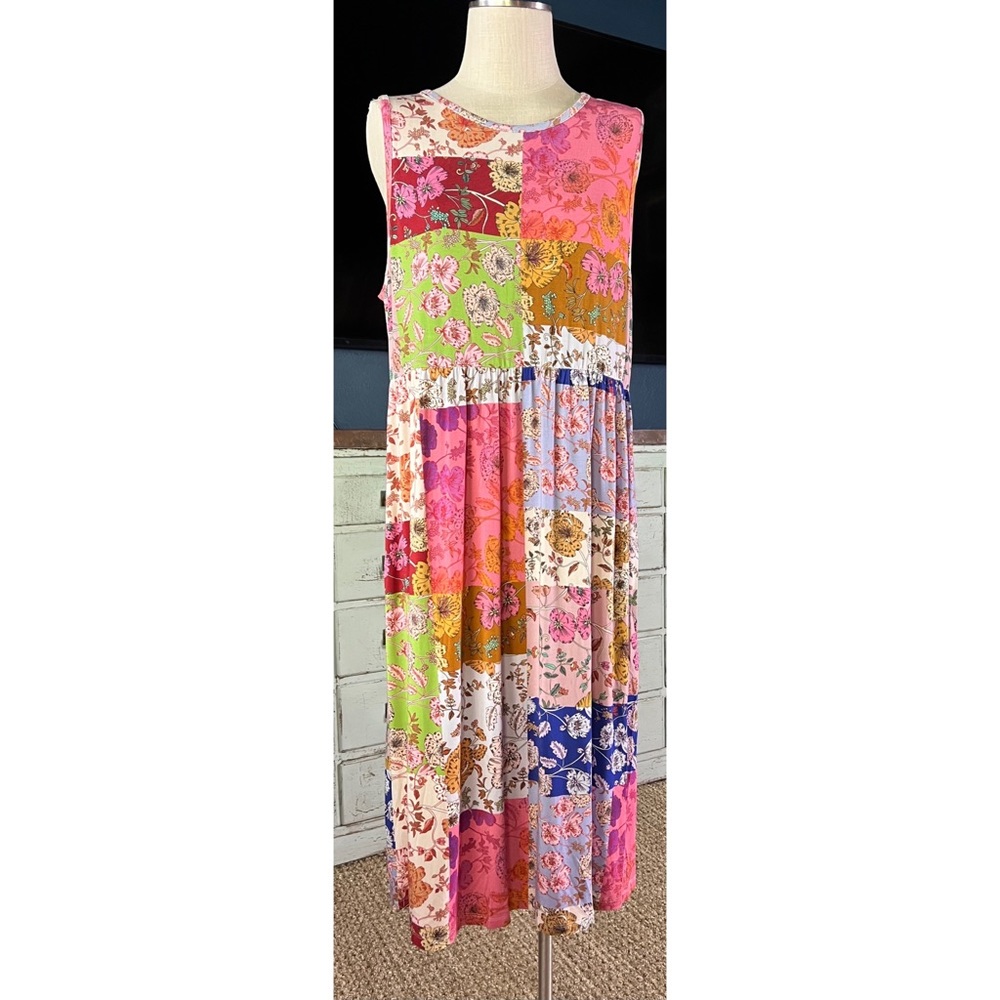 Johnny Was Cosmo Easy Fit Tea Length Dress XL